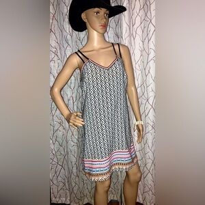 Boutique Brand- Boho Beautiful Adjustable Spaghetti Strap Dress size SM